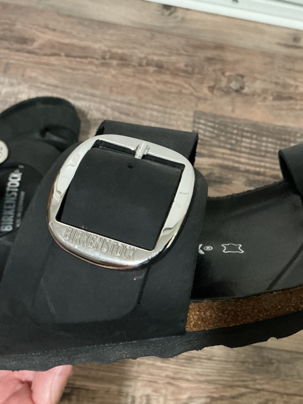 Birkenstock Miramar Big Buckle Black Leather Sandals - 36 - Picture 3 of 9